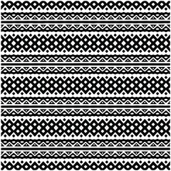 Seamless ethnic pattern color black and white.Can be used in fabric design for clothes, accessories; decorative paper, wrapping, background, wallpaper, Vector illustration.