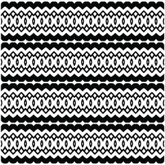 Seamless ethnic pattern color black and white.Can be used in fabric design for clothes, accessories; decorative paper, wrapping, background, wallpaper, Vector illustration.