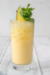 Glass of Batida de Carneval