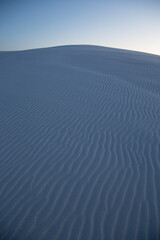 white gypsum sand dunes