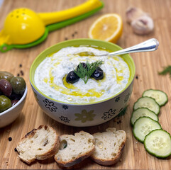 Homemade greek tzatziki 