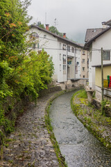 Small stream in Idrija, Slovenia.