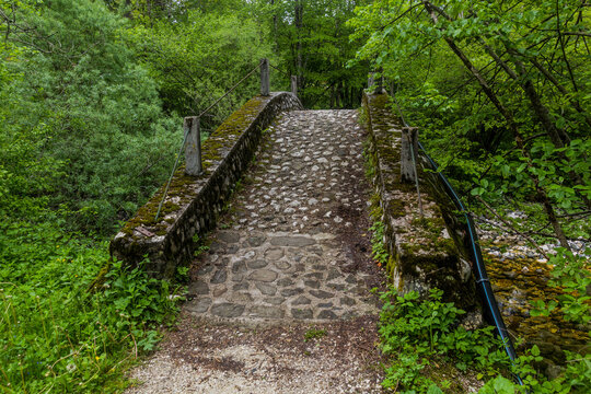 Stone bridge near Bovec village, Slovenia
