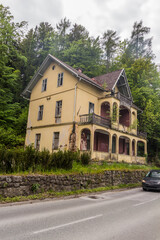 Fototapeta na wymiar Ruined house near Bled lake, Slovenia