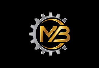 Initial Letter M B Logo Design Vector. Graphic Alphabet Symbol For Corporate Business Identity