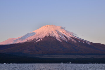 Mt. Fuji with a reddish tint
