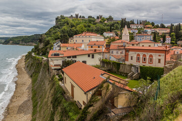 Obraz premium View of Piran town, Slovenia