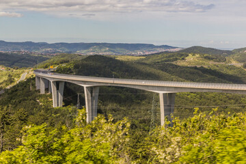 Crni Kal Viaduct, highwa bridge in Slovenia