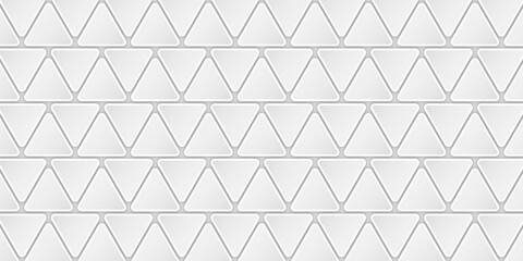 seamless geometric pattern with triangles abstract white background. Seamless White triangle grid pattern art design wall background.