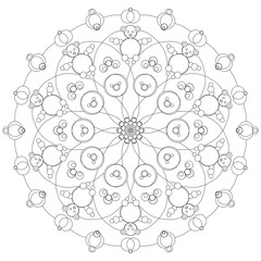 Mandala Design Coloring Page