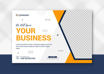 Corporate Digital marketing Banner post promotion and corporate social media post template