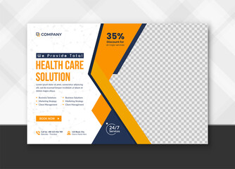 Medical and Healthcare banner or Horizontal banner for social media post 
