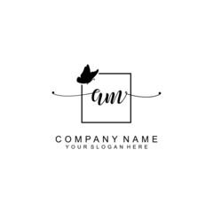 AM initial  Luxury logo design collection