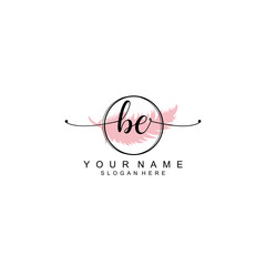BE initial  Luxury logo design collection