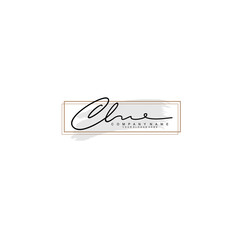 CL initial Signature logo template vector