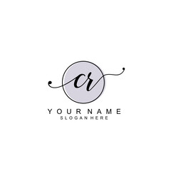 CR initial  Luxury logo design collection