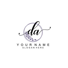 DA initial  Luxury logo design collection