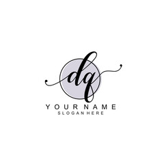 DQ initial  Luxury logo design collection