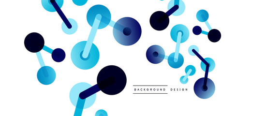 Network concept abstract background. Dots connection. Big data idea. Business template for wallpaper, banner, background or landing