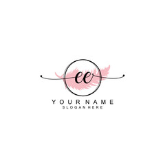 EE initial  Luxury logo design collection