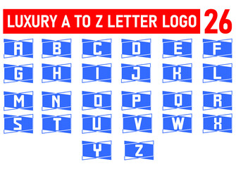 A to Z letter logo and icon design template