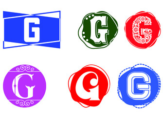 G letter logo and icon design template