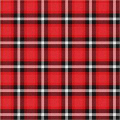 Seamless Plaid Checkered Fabric Pattern. Color base can be replaced with any color