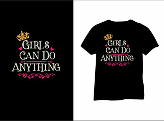 Girl t-shirt design