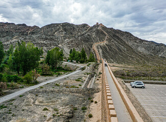 Fototapeta premium The Cantilever Great Wall in Jiayuguan City
