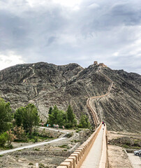 The Cantilever Great Wall in Jiayuguan City