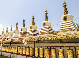 Wenshu Mountain Grottoes in the historical landscape of Jiuquan City