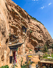 Landscape of Horseti Temple Caves in Zhangye City
