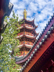 Fototapeta na wymiar The Jiming Temple, a famous scenic spot in Nanjing 