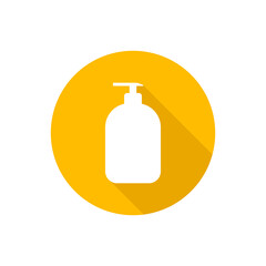 liquid soap flat icon with shadow