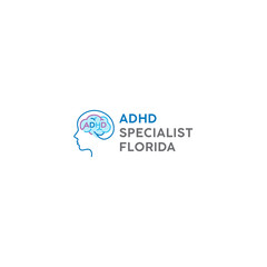 Modern ADHD SPECIALIST FLORIDA Brain Logo design