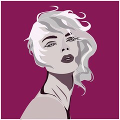 beautiful girl,art portrait,fashion style woman face.