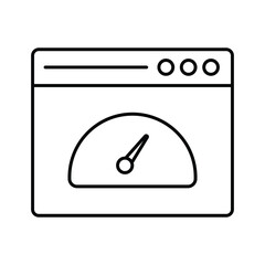 Browser performance Vector icon which is suitable for commercial work and easily modify or edit it

