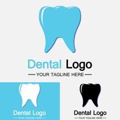 Dental Logo Design vector template.Creative Dentist Logo. Dental Clinic Vector Logo.