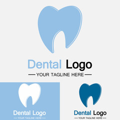 Dental Logo Design vector template.Creative Dentist Logo. Dental Clinic Vector Logo.