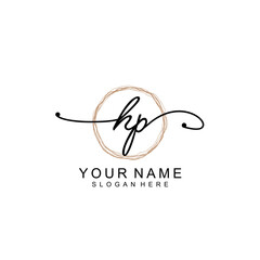 HP initial Luxury logo design collection