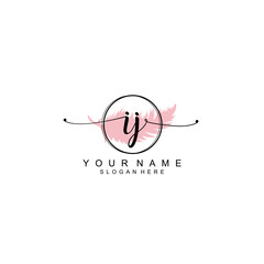 IJ initial Luxury logo design collection