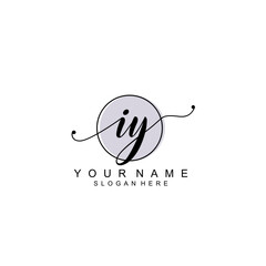 IY initial Luxury logo design collection