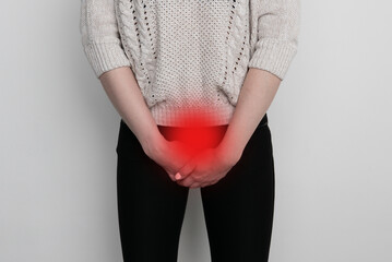 woman with menstruation feels very painful on her stomach