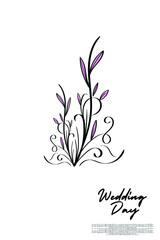 simple wedding invitation design.
simple and elegant wedding invitation design background. simple leaf combination for invitations