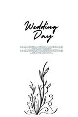 simple wedding invitation design.
simple and elegant wedding invitation design background. simple leaf combination for invitations