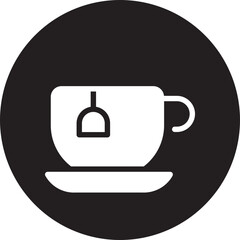 hot tea glyph icon