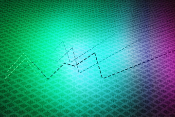 2d illustration futuristic business background pattern graph concept
