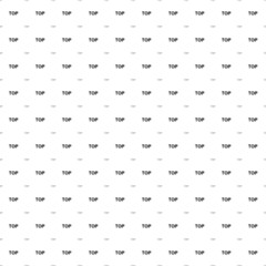 Square seamless background pattern from geometric shapes are different sizes and opacity. The pattern is evenly filled with black top symbols. Vector illustration on white background