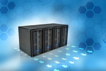 3d rendering Database storage data base
