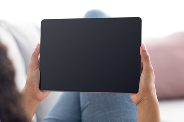 Rest and relax at home with modern tech, blog, online call and chat in social networks